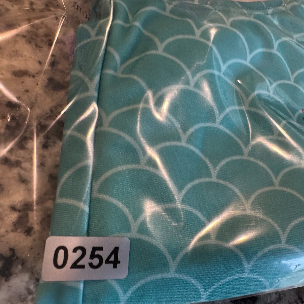 Disney Ariel Kids One-Piece Swimsuit - Aqua & Purple 4/5 - Picture 4 of 4